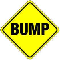 Bump Warning Sign