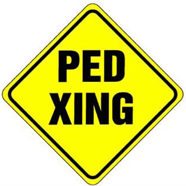 Ped Xing Sign