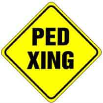 Ped Xing Sign