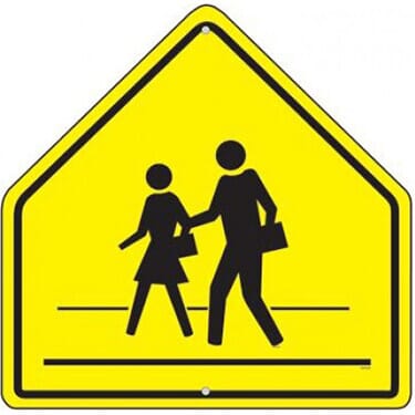 School Crosswalk Sign