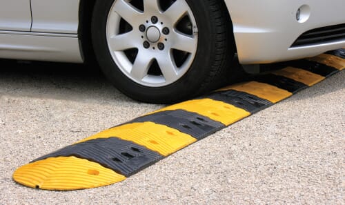 Rubber Speed Bumps For HGV's & Trucks