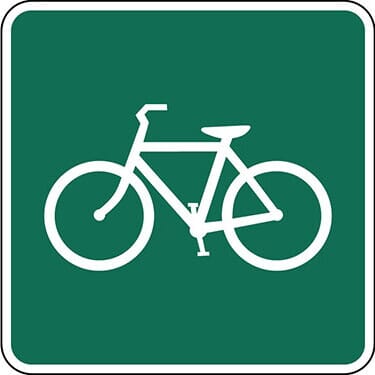 Bicycle Permitted Symbol Sign
