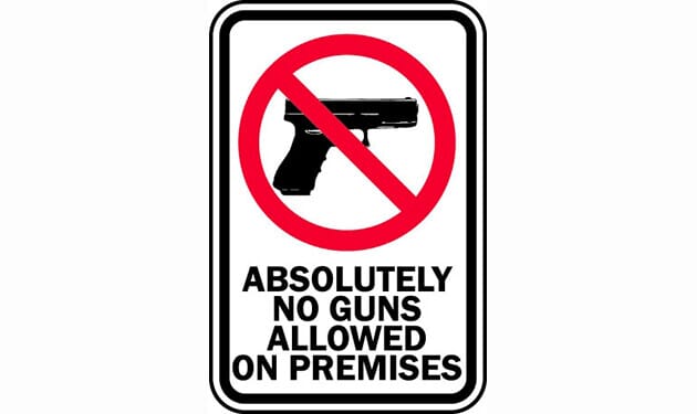 Absolutely No Guns Allowed On Premises - - TreeTop Products absolutely-no-guns-allowed-on-premises-treetop-products