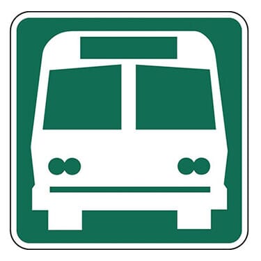 Bus Station Symbol Sign