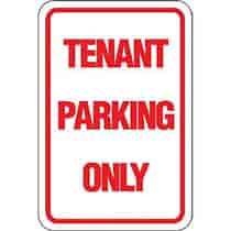 Tenant Parking Only Sign