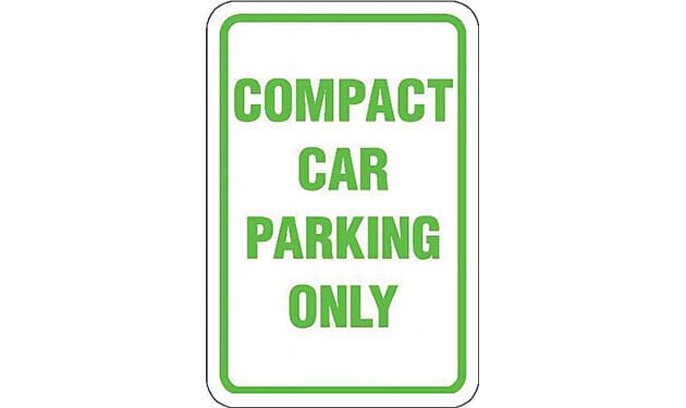 USA コンパクトカー　パーキング看板 USA コンパクトカー パーキング看板