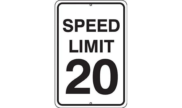 USA SPEED LIMIT20看板 Speed Limit 20 Sign SP132D - - Barco Products Canada