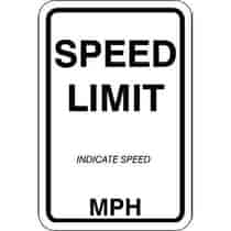 Custom Speed Limit Sign