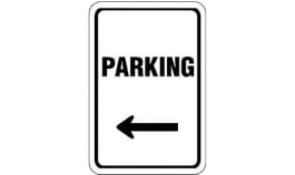 Parking w/ L Arrow Sign SP133L - - Barco Products Canada