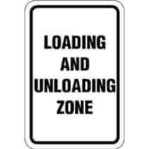 Loading & Unloading Zone Sign