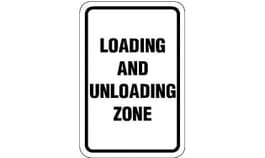 Loading & Unloading Zone Sign - - TreeTop Products