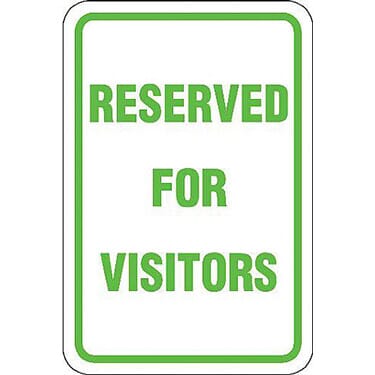 Reserved for Visitors Sign
