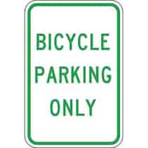 Bicycle Parking Only Sign