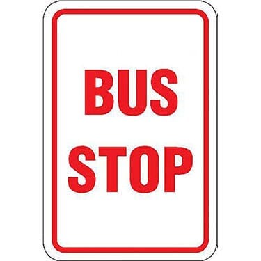 Bus Stop Sign