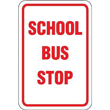 School Bus Stop Sign