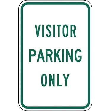 Visitor Parking Only Sign