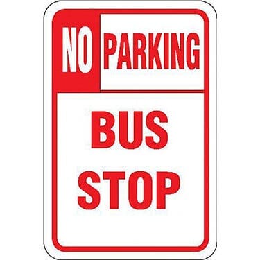 No Parking Bus Stop Sign