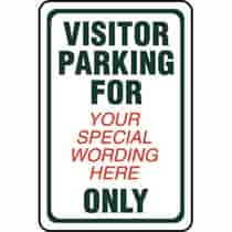 Visitor Parking Semi-Custom Sign