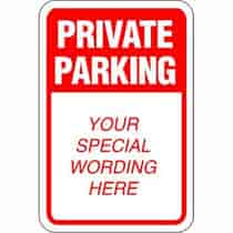 Private Parking Semi-Custom Sign