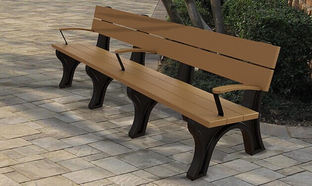 Bench best sale armrest height