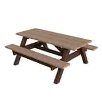Traditional Recycled Plastic Picnic Tables