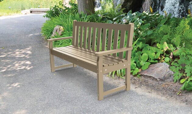 Traditional best sale garden bench