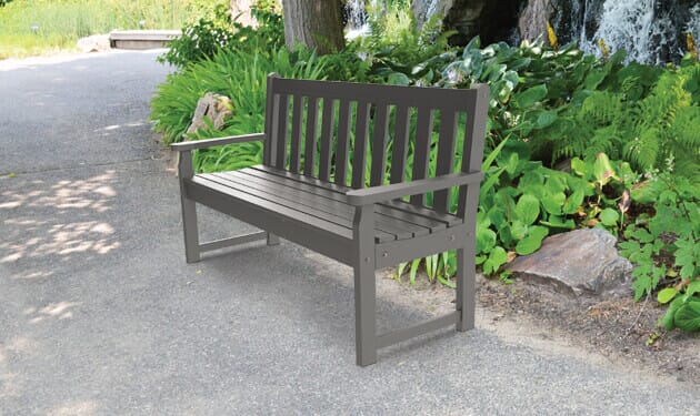 Grey garden online bench