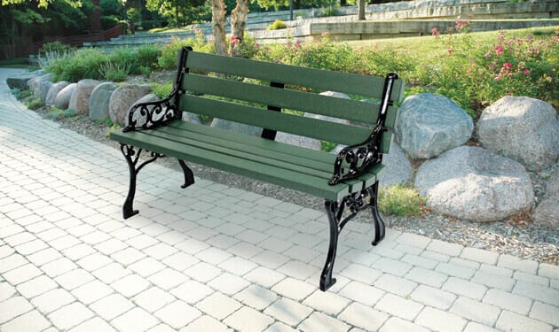 Iron discount park bench