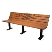 Silhouette Memorial Benches