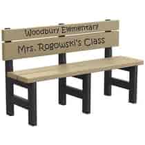 Kids' Height Engraved Bench