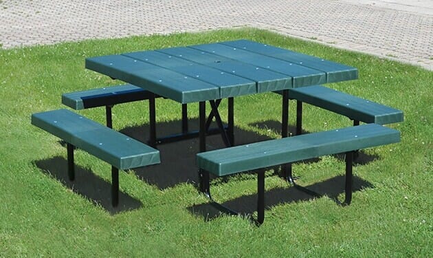 Heavy duty recycled discount plastic picnic tables benches