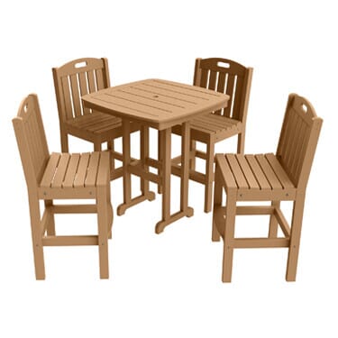 Traditional 5-Piece Bar Height Patio Dining Set