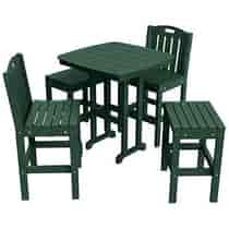 Traditional 5-Piece Mixed Bar Height Patio Dining Set