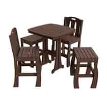 Ruby 5-Piece Mixed Bar Height Patio Dining Set