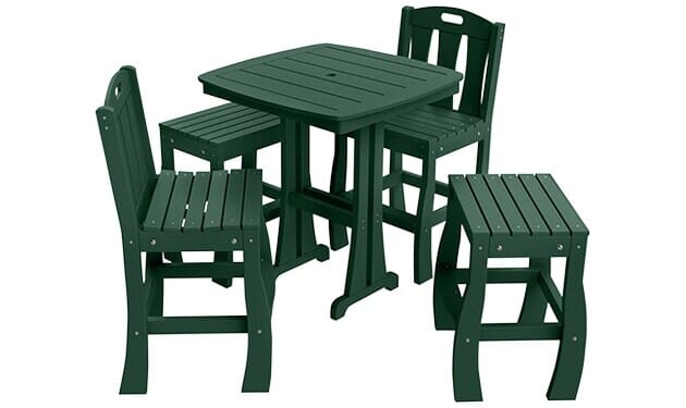 Jewel 5 Piece Mixed Bar Height Patio Dining Set PAT 89 Barco Products