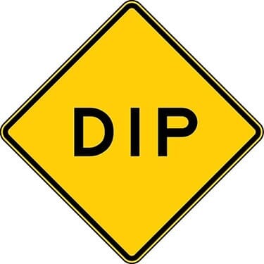 Dip Warning Sign