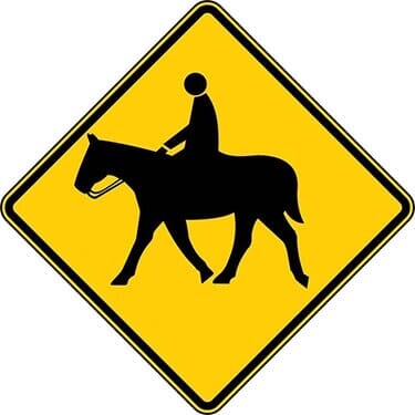 Equestrian Symbol Sign