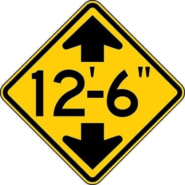 Low Clearance Symbol Semi-Custom Sign