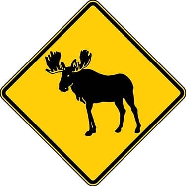 Moose Symbol Sign