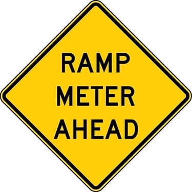 Ramp Meter Ahead Sign
