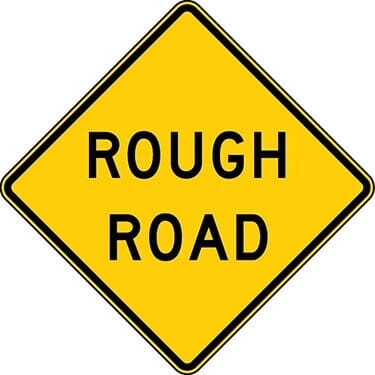 Rough Road Warning Sign