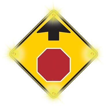 Flash Alert Solar Stop Ahead Sign