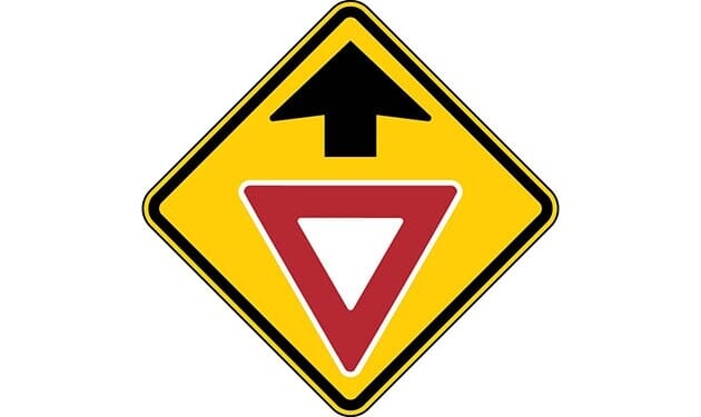 Yield Ahead Symbol Sign SIGN-543 - - Barco Products Canada