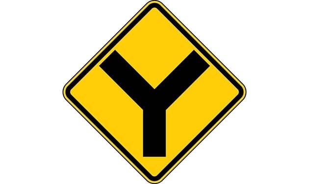 Y-Intersection Symbol Sign - - TreeTop Products