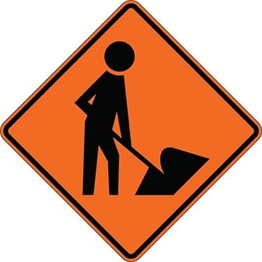 Workers Symbol Construction Sign