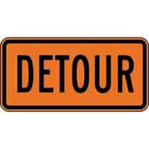 Detour Construction Sign