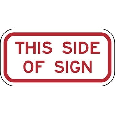 This Side of Sign