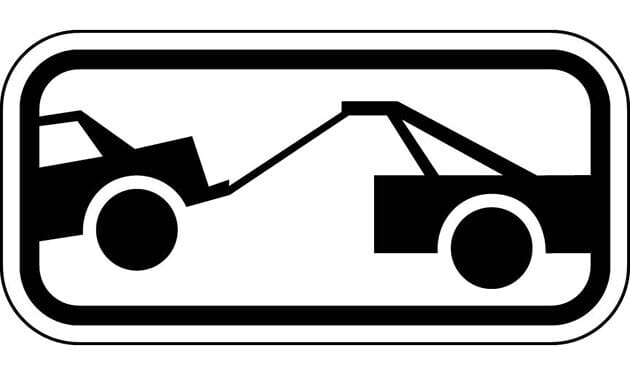 USA TOW AWAY ZONE看板 Tow Away Zone with a Symbol Sign l Safety Media