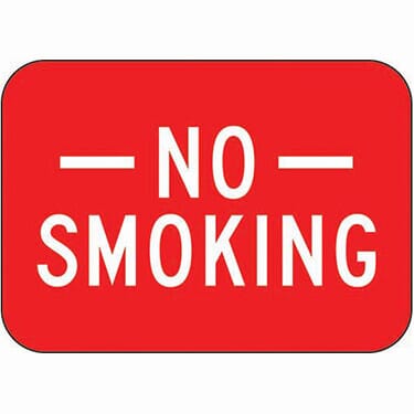 No Smoking Sign - Steel