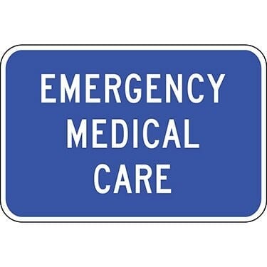 Emergency Medical Care Sign